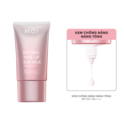 Kem Chống Nắng Nâng Tông Tự Nhiên M.O.I 40ml