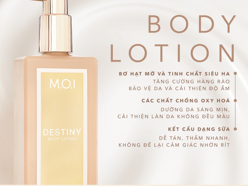 Sữa Dưỡng Thể Sáng Da Hương Nước Hoa Destiny 250ml