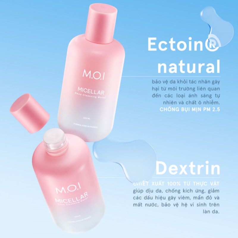 Nước Tẩy Trang Sạch Sâu Dịu Nhẹ M.O.I 250ml
