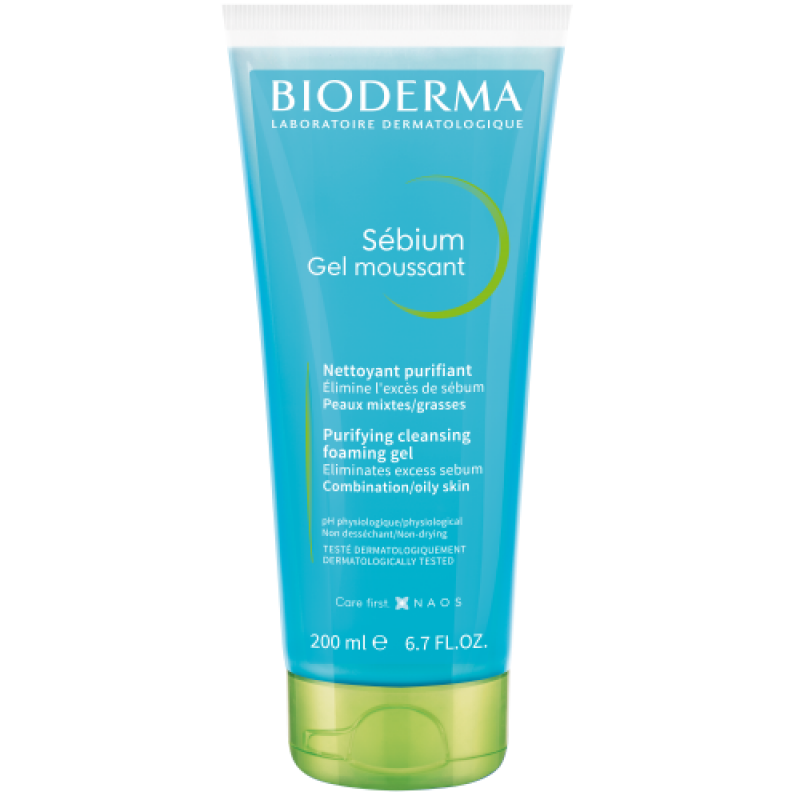  Gel Rửa Mặt Hỗ Trợ Ngừa Mụn Cho Da Hỗn Hợp Hoặc Da Dầu Bioderma Sebium Gel Moussant
