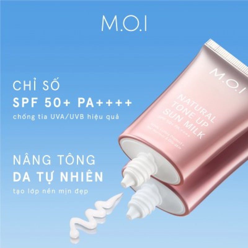 Kem Chống Nắng Nâng Tông Tự Nhiên M.O.I 40ml
